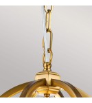 Elstead Lighting Mała lampa wisząca Corinne - 3 źródła światła - Oksydowany mosiądz FE-CORINNE-3P-S-BB