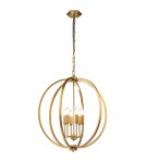 Elstead Lighting Lampa wisząca Corinne - 6 źródeł światła - Oksydowany mosiądz FE-CORINNE-6P-L-BB