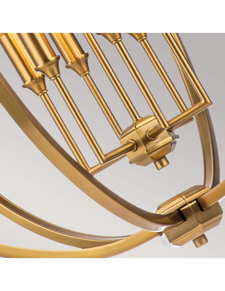 Elstead Lighting Lampa wisząca Corinne - 6 źródeł światła - Oksydowany mosiądz FE-CORINNE-6P-L-BB