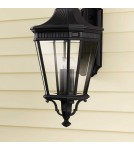 Outdoor wall lamps - Elstead Lighting Large Cotswold Lane wall lantern - 3 light sources IP44 FE-COTSLN2-L-BK - product 2