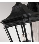 Outdoor wall lamps - Elstead Lighting Large Cotswold Lane wall lantern - 3 light sources IP44 FE-COTSLN2-L-BK - product 4