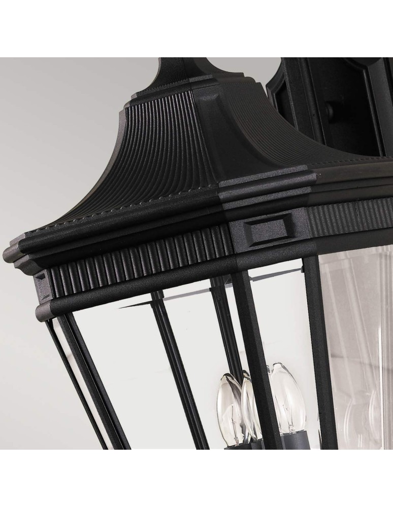 Outdoor wall lamps - Elstead Lighting Large Cotswold Lane wall lantern - 3 light sources IP44 FE-COTSLN2-L-BK - product kolory-swiatla.pl 4