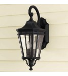 Elstead Lighting Średnia latarnia naścienna Cotswold Lane - 2 źródła światła IP44 FE-COTSLN2-M-BK
