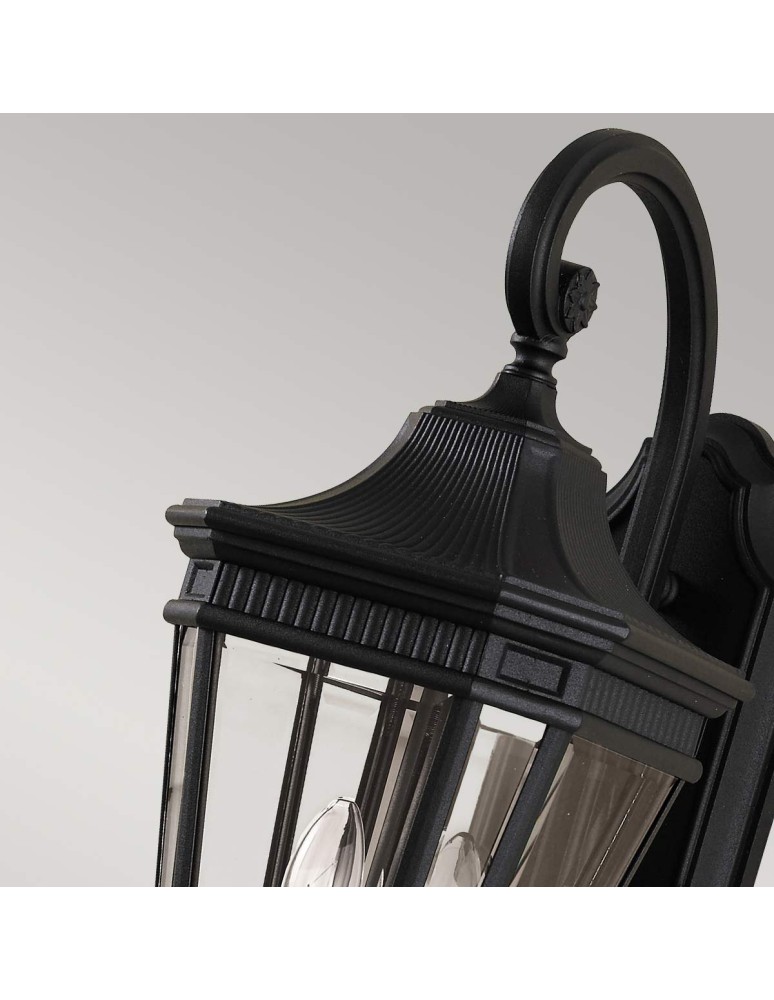 Elstead Lighting Średnia latarnia naścienna Cotswold Lane - 2 źródła światła IP44 FE-COTSLN2-M-BK