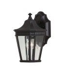 Outdoor wall lamps - Elstead Lighting Cotswold Lane small wall lantern - 1 light source IP44 FE-COTSLN2-S-BK - product 1