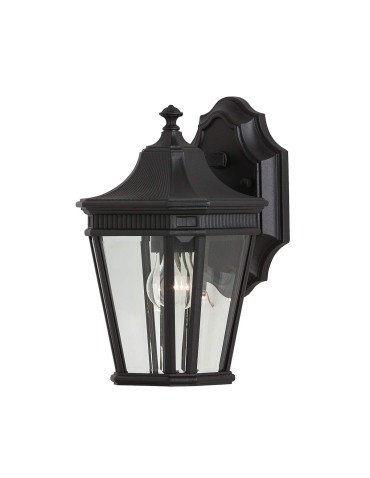 Elstead Lighting Cotswold Lane small wall lantern - 1 light source IP44 FE-COTSLN2-S-BK