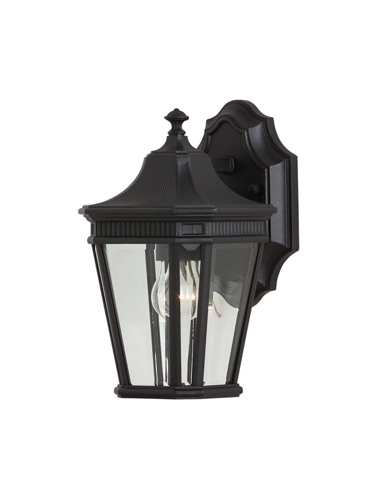 Outdoor wall lamps - Elstead Lighting Cotswold Lane small wall lantern - 1 light source IP44 FE-COTSLN2-S-BK - product kolory-swiatla.pl 1