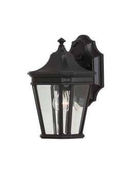 Elstead Lighting Cotswold Lane small wall lantern - 1 light source IP44 FE-COTSLN2-S-BK