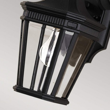Elstead Lighting Mała latarnia naścienna Cotswold Lane - 1 źródło światła IP44 FE-COTSLN2-S-BK