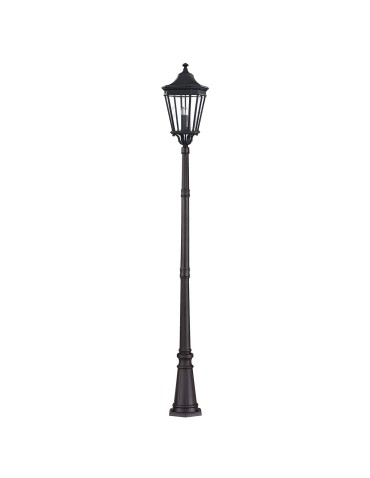 Elstead Lighting Large Cotswold Lane standing lantern - 3 light source IP44 FE-COTSLN5-L-BK