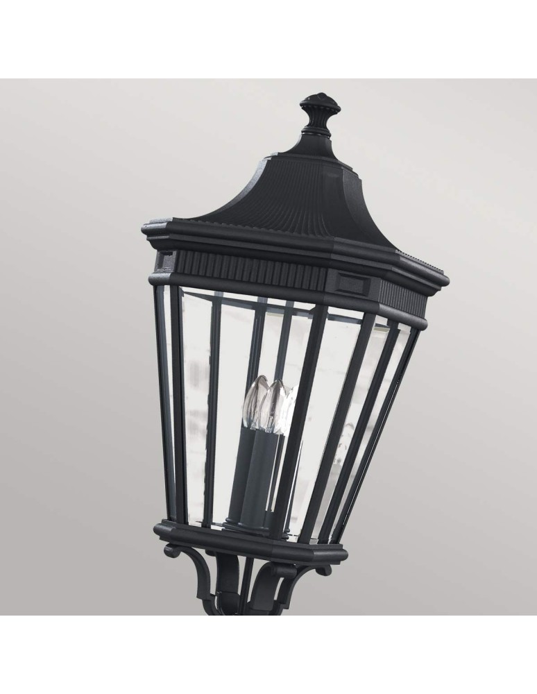Outdoor lanterns - Elstead Lighting Large Cotswold Lane standing lantern - 3 light source IP44 FE-COTSLN5-L-BK - product kolory-swiatla.pl 2