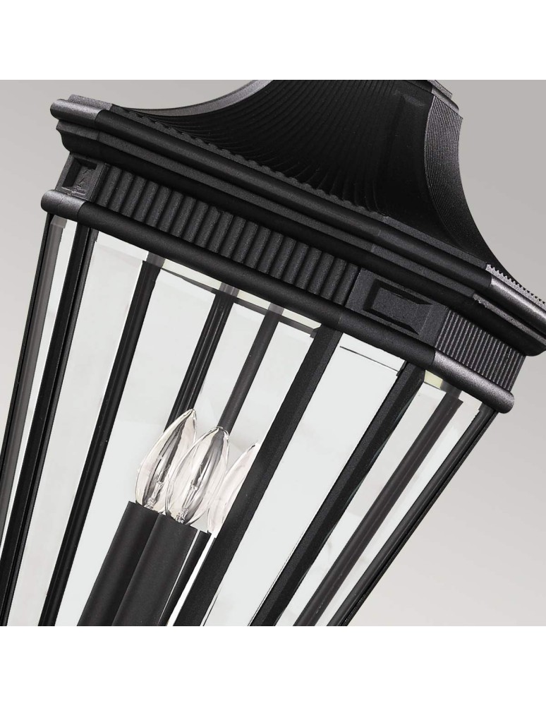 Elstead Lighting Duża latarnia wisząca Cotswold Lane - 3 źródła światła IP23 FE-COTSLN8-L-BK