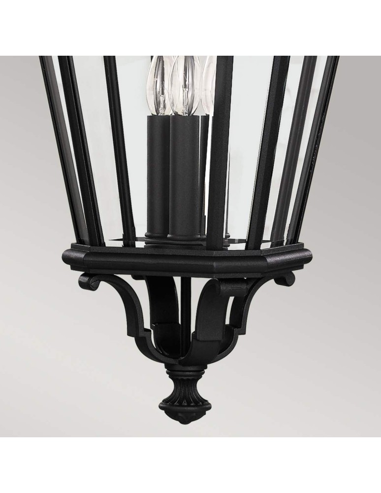 Outdoor pendant lamps - Elstead Lighting Large Cotswold Lane pendant lantern - 3 light sources IP23 FE-COTSLN8-L-BK - product kolory-swiatla.pl 5