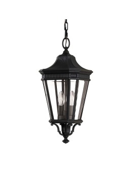 Elstead Lighting Średnia latarnia wisząca Cotswold Lane - 2 źródła światła IP23 FE-COTSLN8-M-BK