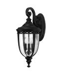 Outdoor wall lamps - Elstead Lighting Large English Bridle wall lantern - 3 light sources - Black IP44 FE-EB2-L-BLK - product 1