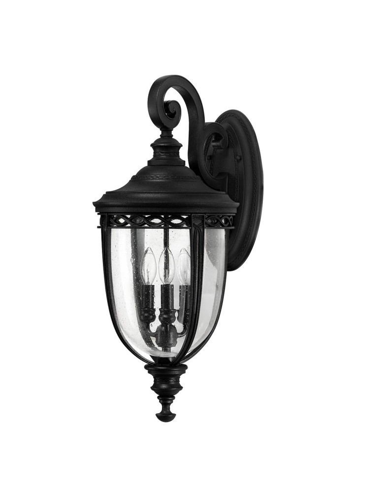 Outdoor wall lamps - Elstead Lighting Large English Bridle wall lantern - 3 light sources - Black IP44 FE-EB2-L-BLK - product kolory-swiatla.pl 1