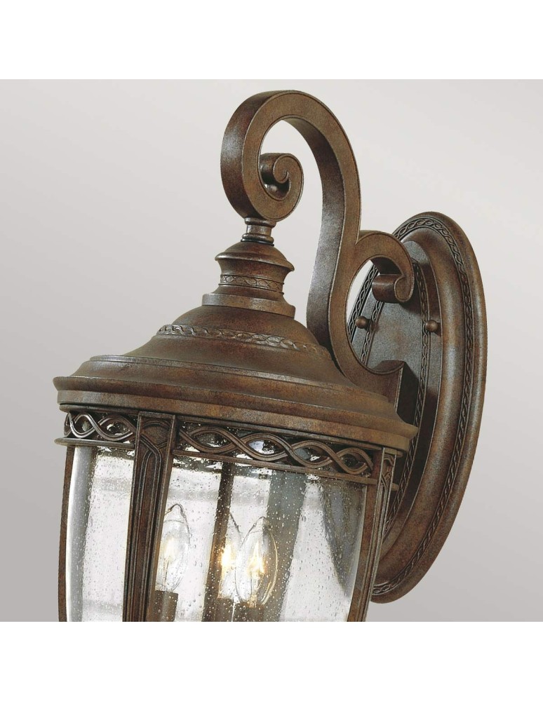 Outdoor wall lamps - Elstead Lighting Large wall lantern English Bridle - 3 light sources - British bronze IP44 FE-EB2-L-BRB - product kolory-swiatla.pl 2