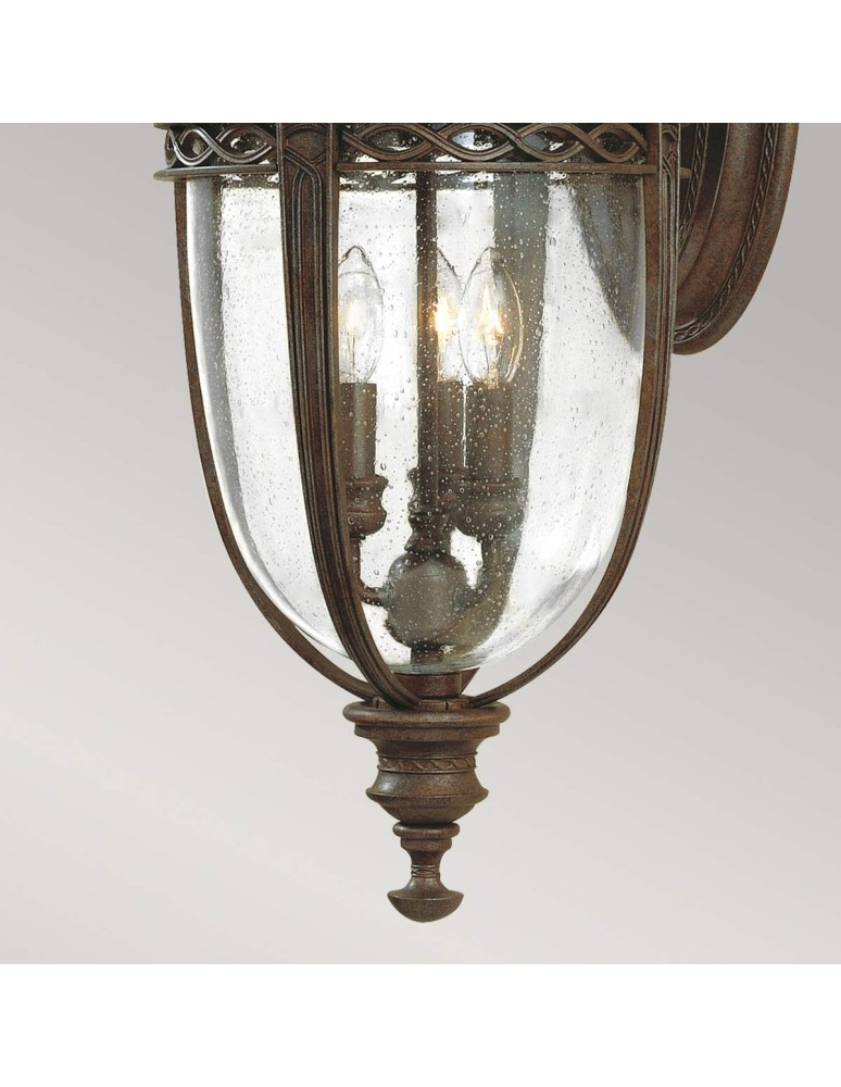 Outdoor wall lamps - Elstead Lighting Large wall lantern English Bridle - 3 light sources - British bronze IP44 FE-EB2-L-BRB - product kolory-swiatla.pl 3
