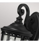 Elstead Lighting Średnia latarnia naścienna English Bridle - 3 źródła światła - Czarna IP44 FE-EB2-M-BLK