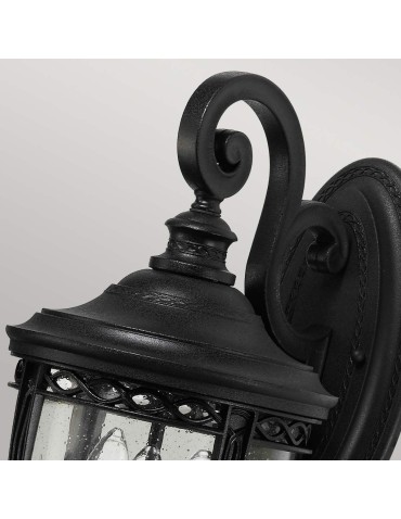 Elstead Lighting Średnia latarnia naścienna English Bridle - 3 źródła światła - Czarna IP44 FE-EB2-M-BLK - produkt 2