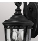 Elstead Lighting Średnia latarnia naścienna English Bridle - 3 źródła światła - Czarna IP44 FE-EB2-M-BLK