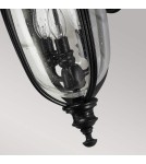 Elstead Lighting Średnia latarnia naścienna English Bridle - 3 źródła światła - Czarna IP44 FE-EB2-M-BLK