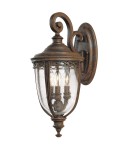 Outdoor wall lamps - Elstead Lighting Medium wall lantern English Bridle - 3 light sources - British bronze IP44 FE-EB2-M-BRB - product 1