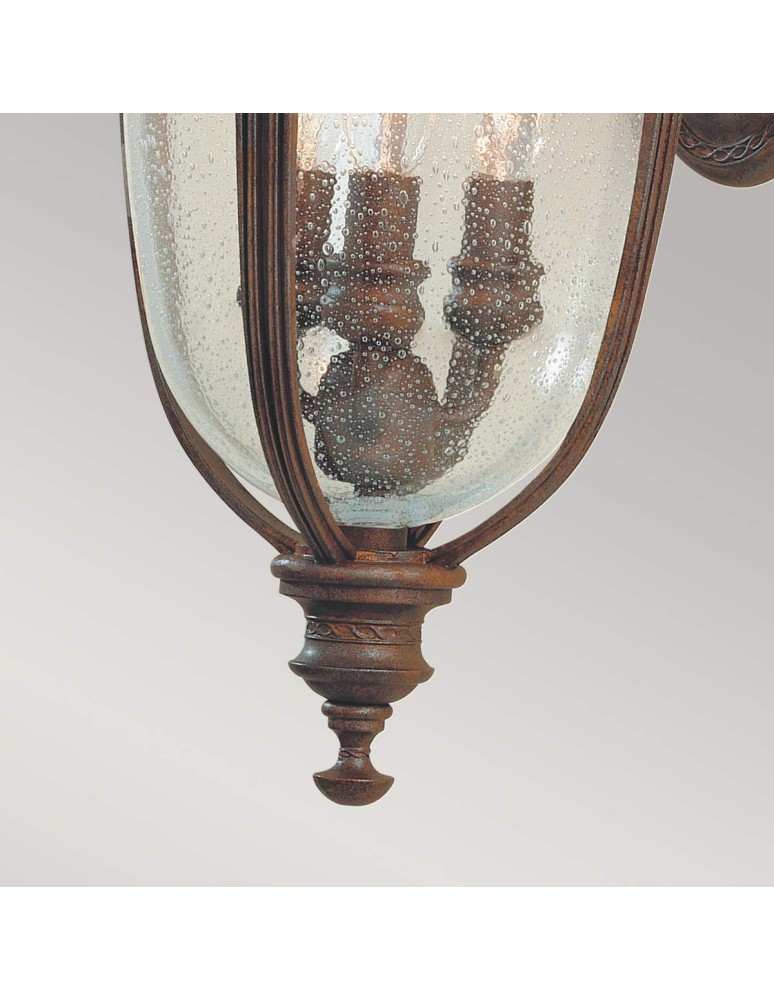 Outdoor wall lamps - Elstead Lighting Medium wall lantern English Bridle - 3 light sources - British bronze IP44 FE-EB2-M-BRB - product kolory-swiatla.pl 4