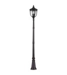 Outdoor lanterns - Elstead Lighting Large English Bridle standing lantern - 3 light source - Black IP44 FE-EB5-L-BLK - product 1
