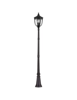 Elstead Lighting Duża latarnia stojąca English Bridle - 3 źródło światła - Czarna IP44 FE-EB5-L-BLK