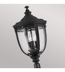 Outdoor lanterns - Elstead Lighting Large English Bridle standing lantern - 3 light source - Black IP44 FE-EB5-L-BLK - product 2
