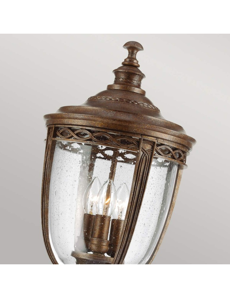 Outdoor lanterns - Elstead Lighting Large standing lantern English Bridle - 3 light source - British bronze IP44 FE-EB5-L-BRB - product kolory-swiatla.pl 2