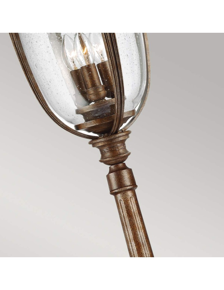 Outdoor lanterns - Elstead Lighting Large standing lantern English Bridle - 3 light source - British bronze IP44 FE-EB5-L-BRB - product kolory-swiatla.pl 3