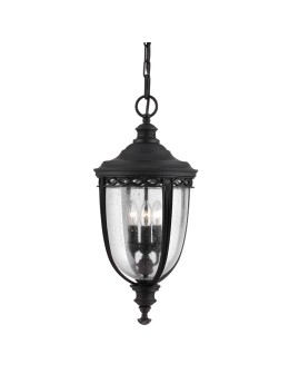 Elstead Lighting Duża latarnia wisząca English Bridle - 3 źródła światła - Czarna IP44 FE-EB8-L-BLK