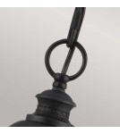 Outdoor pendant lamps - Elstead Lighting Large English Bridle pendant lantern - 3 light sources - Black IP44 FE-EB8-L-BLK - product 2