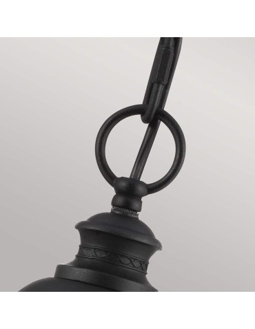 Elstead Lighting Large English Bridle pendant lantern - 3 light sources - Black IP44 FE-EB8-L-BLK - product 2