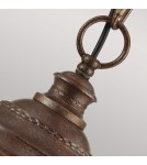 Elstead Lighting Duża latarnia wisząca English Bridle - 3 źródła światła - Brytyjski brąz IP44 FE-EB8-L-BRB