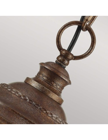 Elstead Lighting Duża latarnia wisząca English Bridle - 3 źródła światła - Brytyjski brąz IP44 FE-EB8-L-BRB - produkt 2