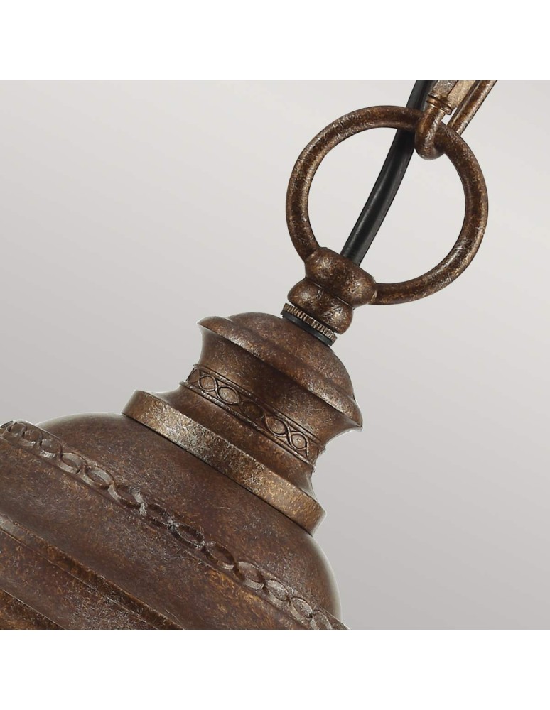 Outdoor pendant lamps - Elstead Lighting Large pendant lantern English Bridle - 3 light sources - British bronze IP44 FE-EB8-L-BRB - product kolory-swiatla.pl 2