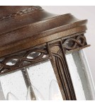 Elstead Lighting Duża latarnia wisząca English Bridle - 3 źródła światła - Brytyjski brąz IP44 FE-EB8-L-BRB