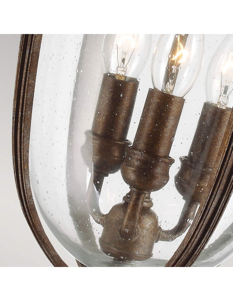 Outdoor pendant lamps - Elstead Lighting Large pendant lantern English Bridle - 3 light sources - British bronze IP44 FE-EB8-L-BRB - product kolory-swiatla.pl 4
