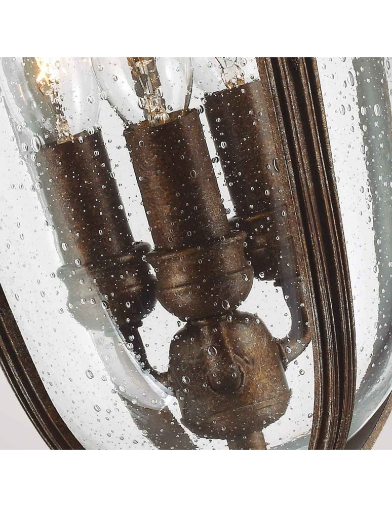 Outdoor pendant lamps - Elstead Lighting English Bridle medium pendant lantern - 3 light sources - British bronze IP44 FE-EB8-M-BRB - product kolory-swiatla.pl 4