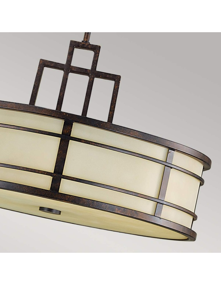 Pendant lamps - Elstead Lighting Fusion pendant lamp - 3 light sources - Greek bronze FE-FUSION-P-L - product kolory-swiatla.pl 2