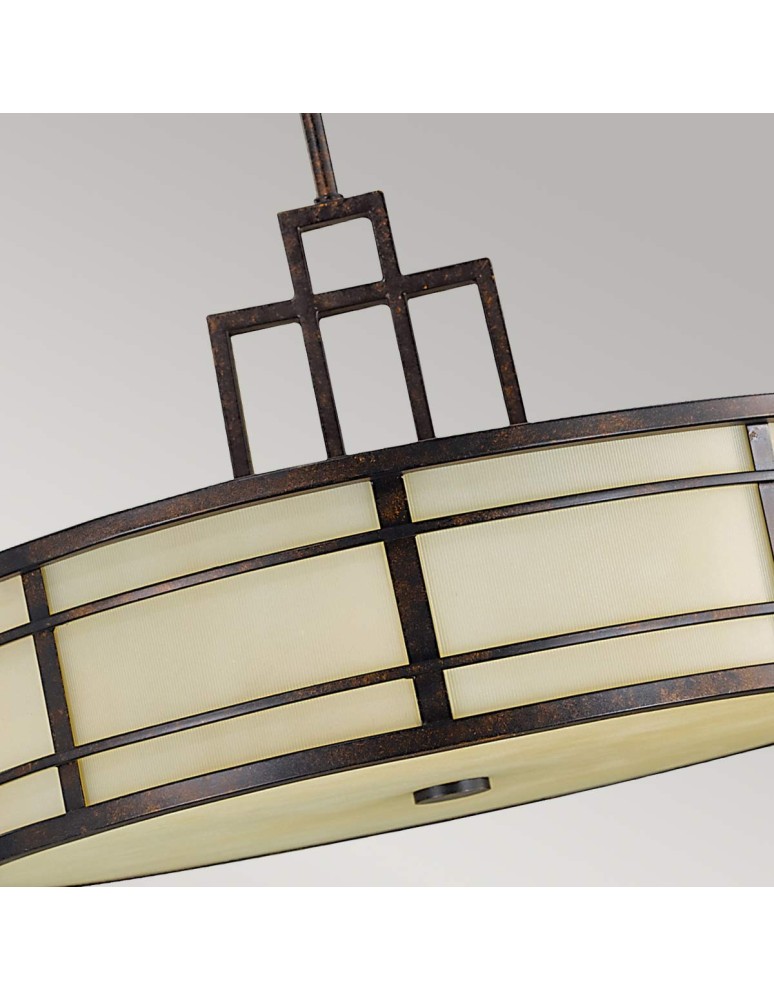 Pendant lamps - Elstead Lighting Fusion pendant lamp - 3 light sources - Greek bronze FE-FUSION-P-L - product kolory-swiatla.pl 3