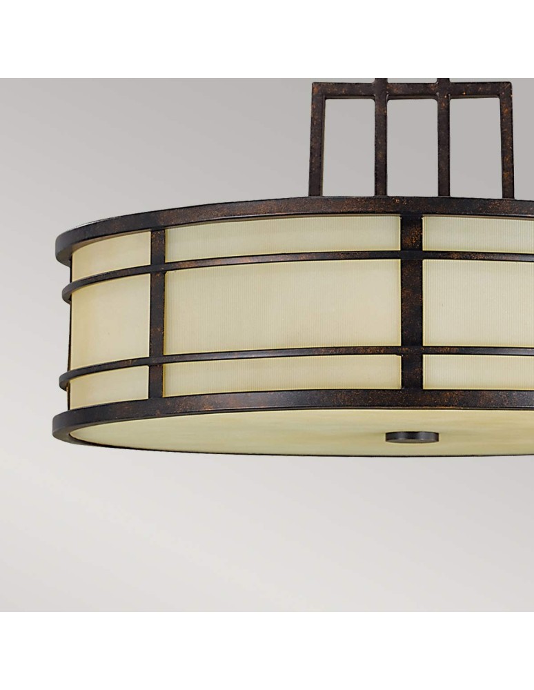 Elstead Lighting Lampa wisząca Fusion - 3 źródła światła - Grecki brąz FE-FUSION-P-L