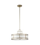 Elstead Lighting Duża lampa wisząca Fusion - 3 źródła świtała - Naturalny mosiądz FE-FUSION-P-L-PNBR