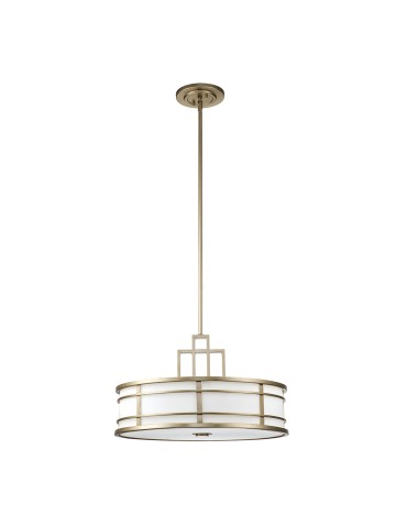 Elstead Lighting Duża lampa wisząca Fusion - 3 źródła świtała - Naturalny mosiądz FE-FUSION-P-L-PNBR - produkt 2