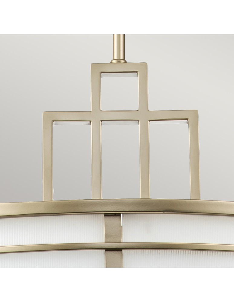 Elstead Lighting Duża lampa wisząca Fusion - 3 źródła świtała - Naturalny mosiądz FE-FUSION-P-L-PNBR