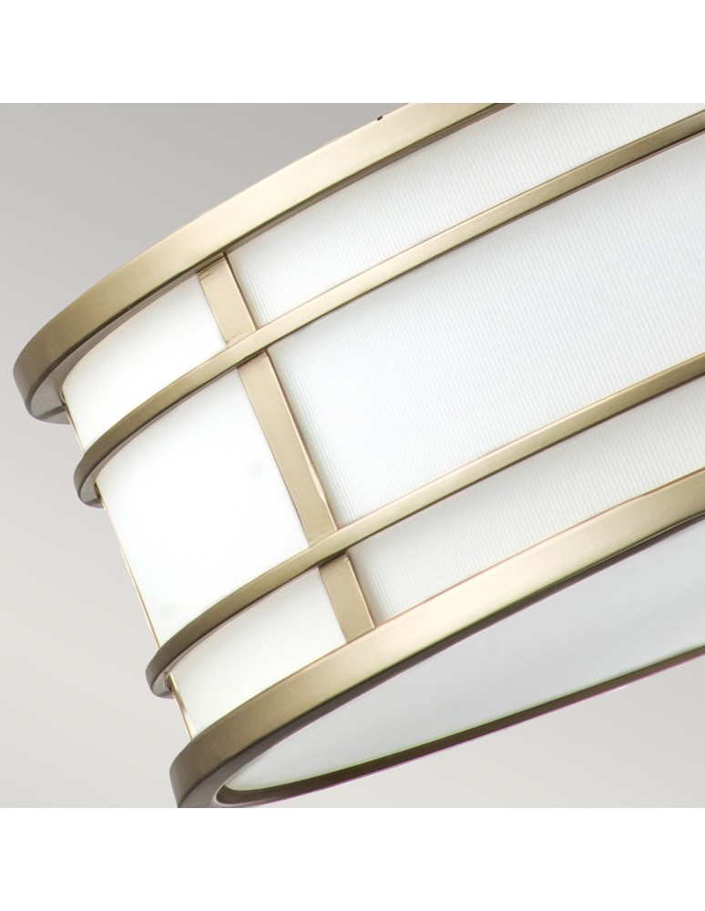 Elstead Lighting Duża lampa wisząca Fusion - 3 źródła świtała - Naturalny mosiądz FE-FUSION-P-L-PNBR