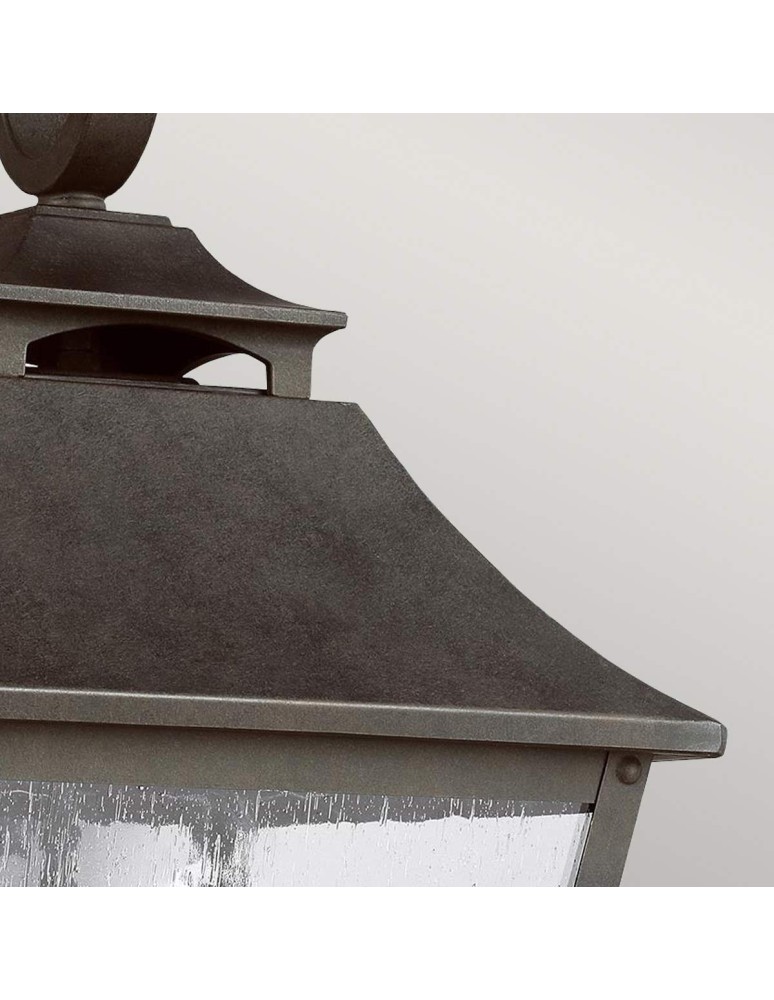 Outdoor wall lamps - Elstead Lighting Large Galena wall lantern - 3 light sources IP44 FE-GALENA2-L-SBL - product kolory-swiatla.pl 2